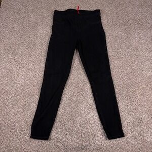 SPANX Jeans Womens L Black Pull On Skinny ankle Denim Jeggings Stretch